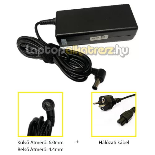 Sony 16V 4A (64W) gyári új laptop hálózati töltő