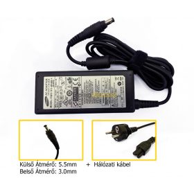   Samsung 19V 3.16A (60W) gyári új center-pines laptop hálózati töltő