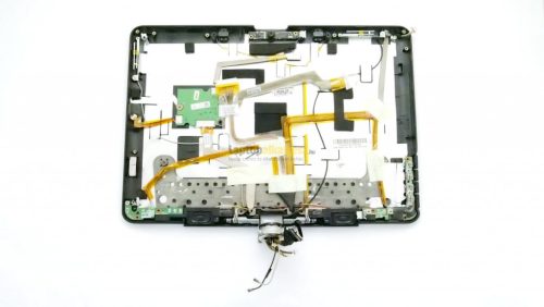 HP Pavilion TX2000 gyári LCD hátlap (webkamera, mikrofon, boardok, LCD kável, zsanér rendszer, hangszóró), használt