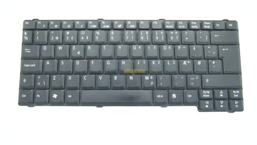 Acer Aspire 5100 gyári fekete dán kiosztású billentyűzet, használt