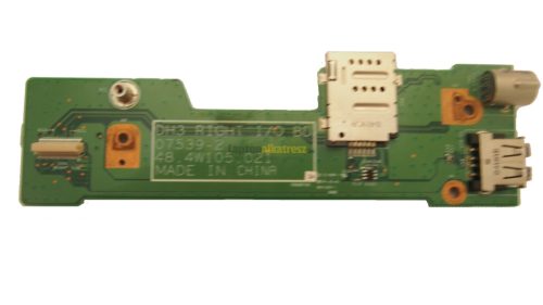 Dell XPS M1530 gyári USB/S-Video/SIM jobb oldali IO Board/Panel, használt